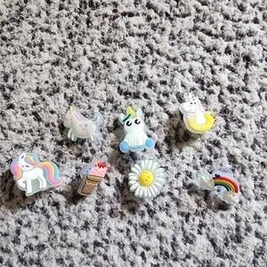 Glow in the dark girl's croc charms